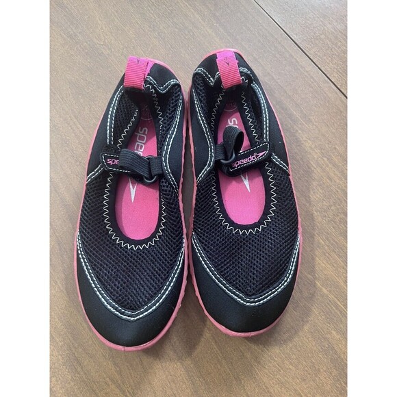 Speedo Girls Water Shoes Black Pink 11/12 - Picture 5 of 5